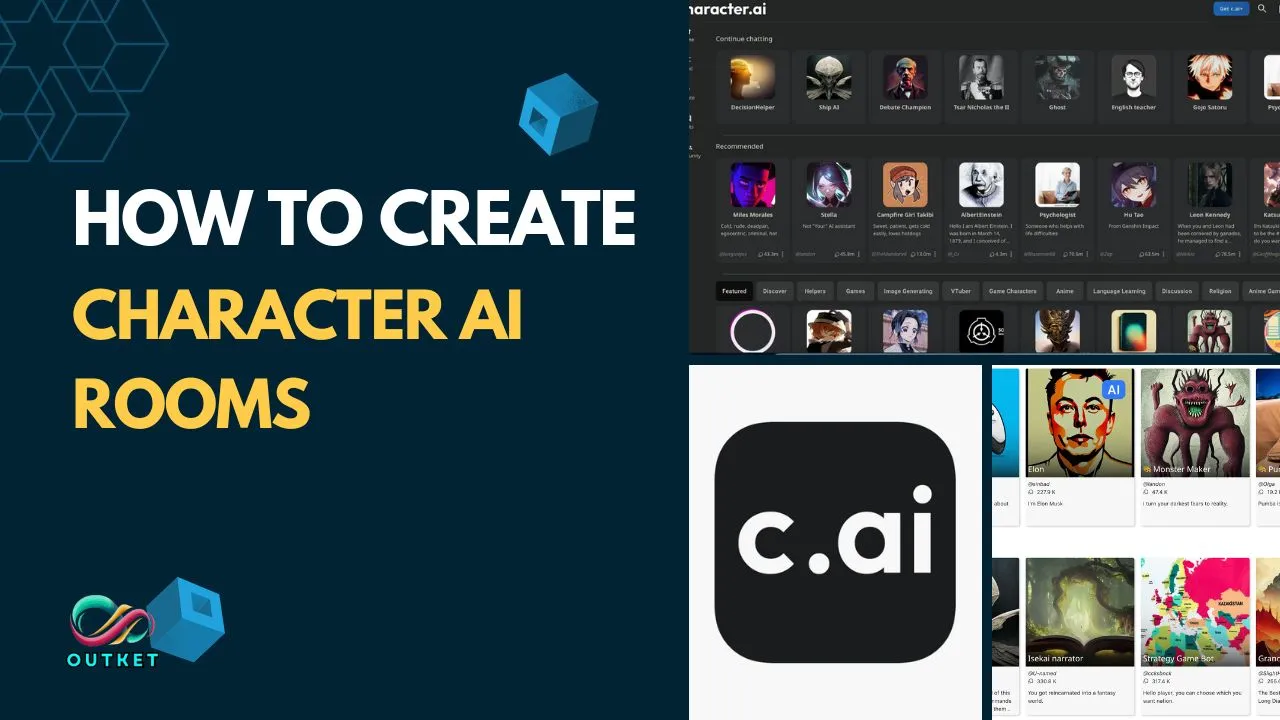 how to create character ai rooms